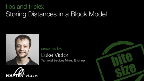 Tips and Tricks: Storing Distances in a Block Model