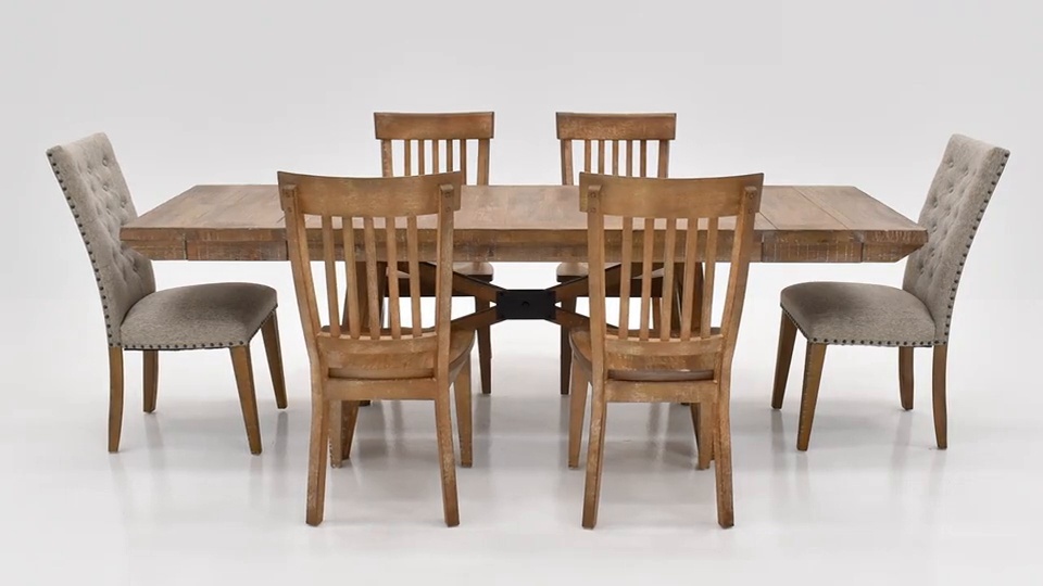 Riverdale 7 piece dining set with upholstered chairs discount