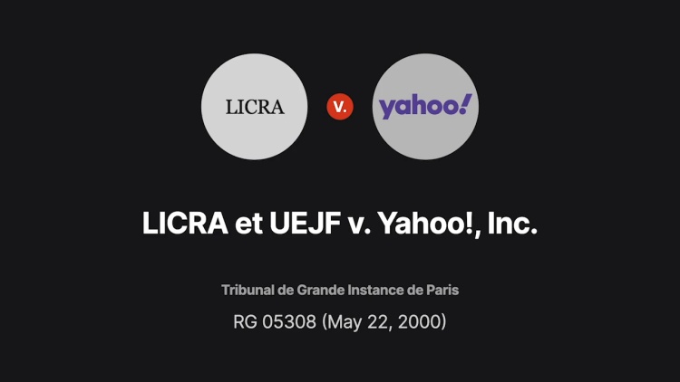 LICRA et UEJF v. Yahoo! Inc.