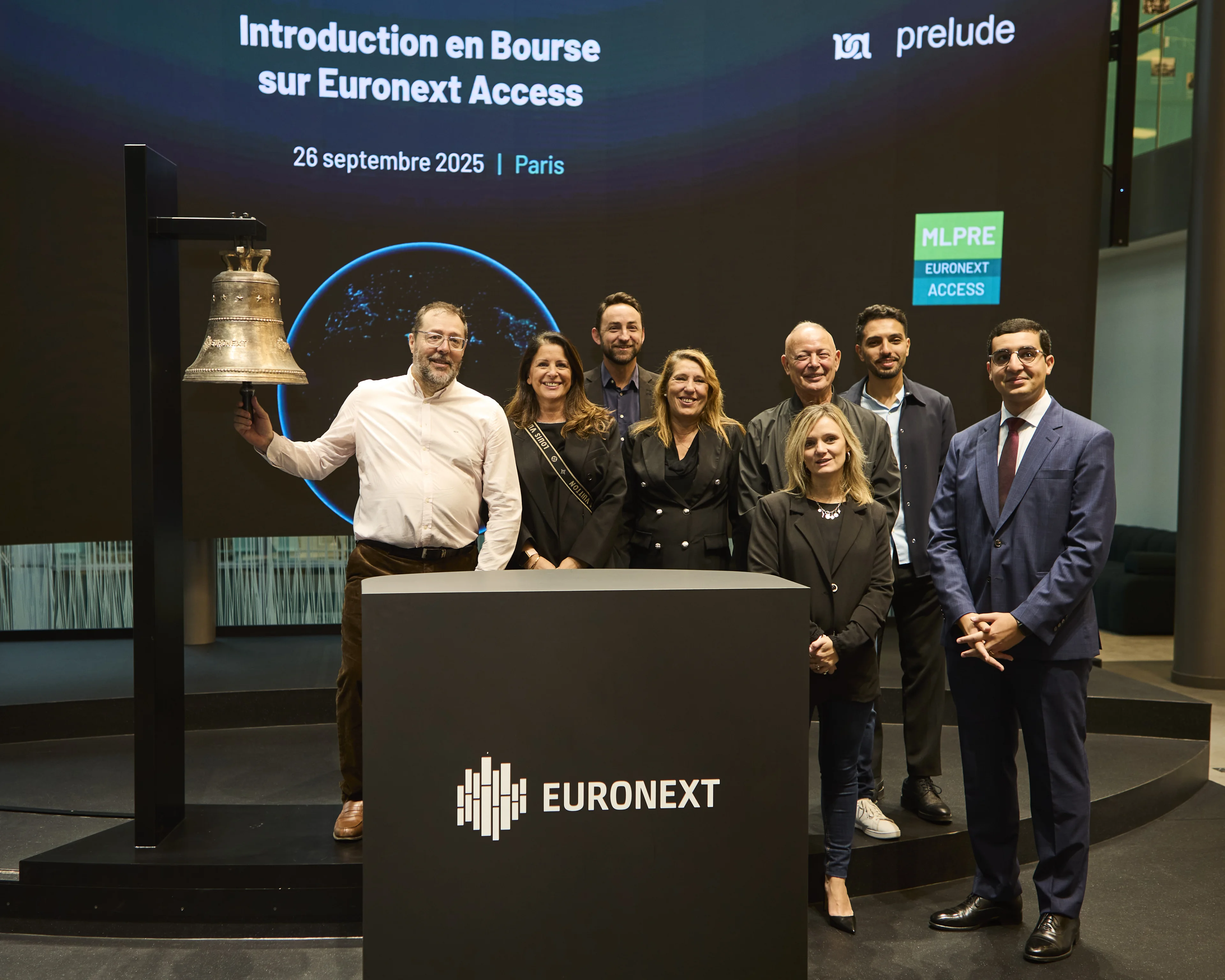 Prelude lists on Euronext Access