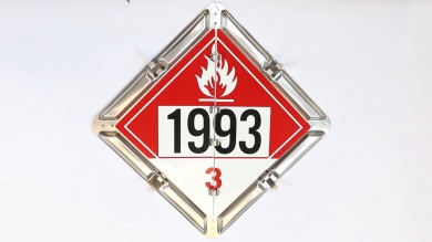 3 Legend Flip-n-Lock™ Placard, Aluminum (unpainted)