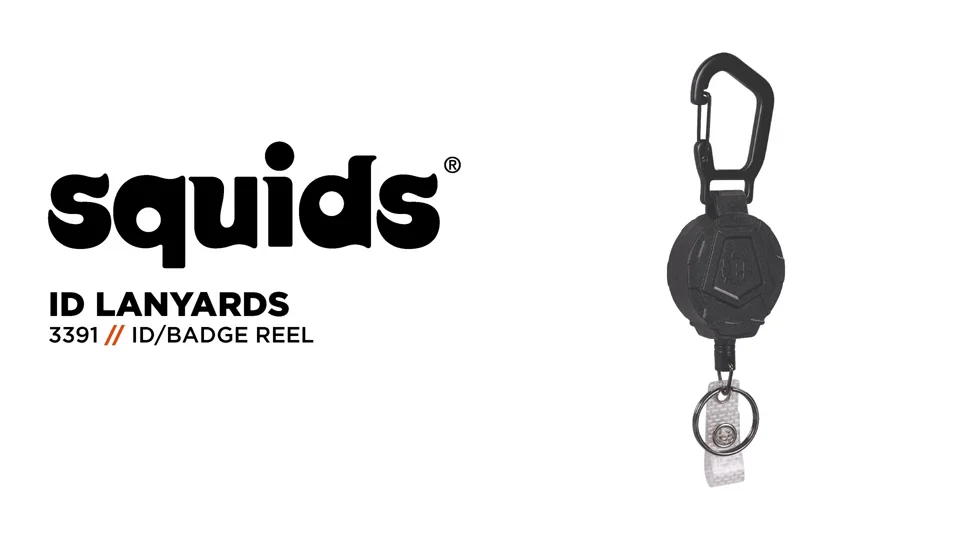 Heavy-Duty Squids 3391 ID/Badge Reel Features a Retractable Design & Houses  Access Cards & Keys
