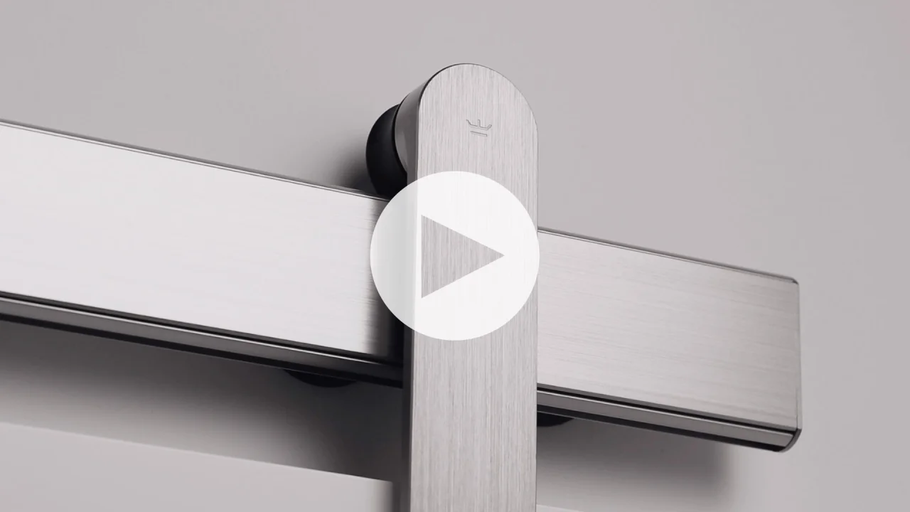 Loki - Low Profile Sliding Barn Door Hardware | Krownlab®