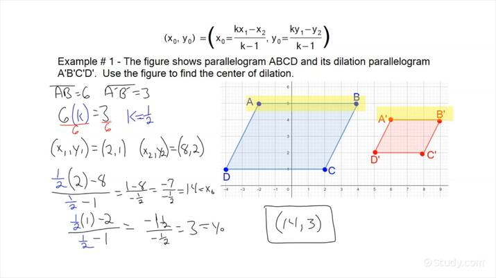 How To Find The Center Of Dilation Geometry Study