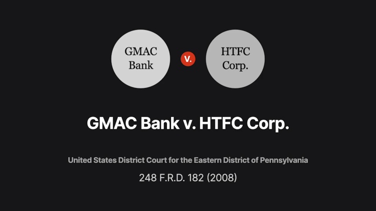 GMAC Bank v. HTFC Corp.
