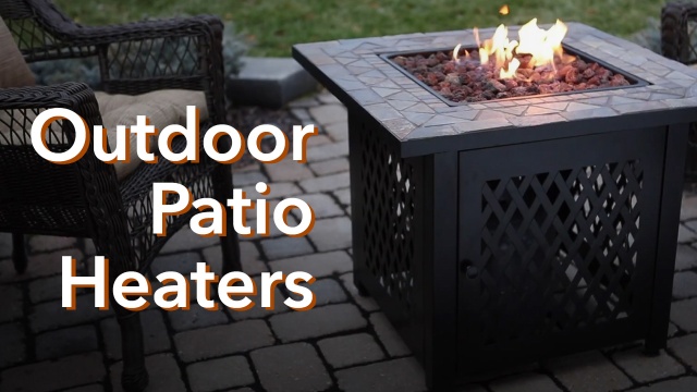 Outdoor Heaters Electric Vs Natural, Lp Gas Outdoor Fire Pit With Dual Heat Technology