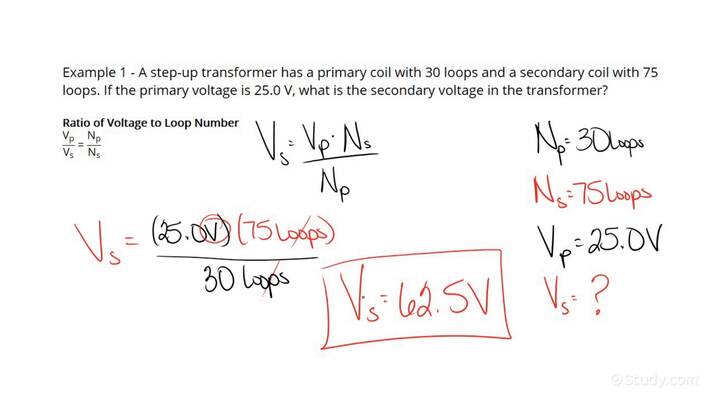 how-to-calculate-the-voltage-through-transformers-using-a-number-of