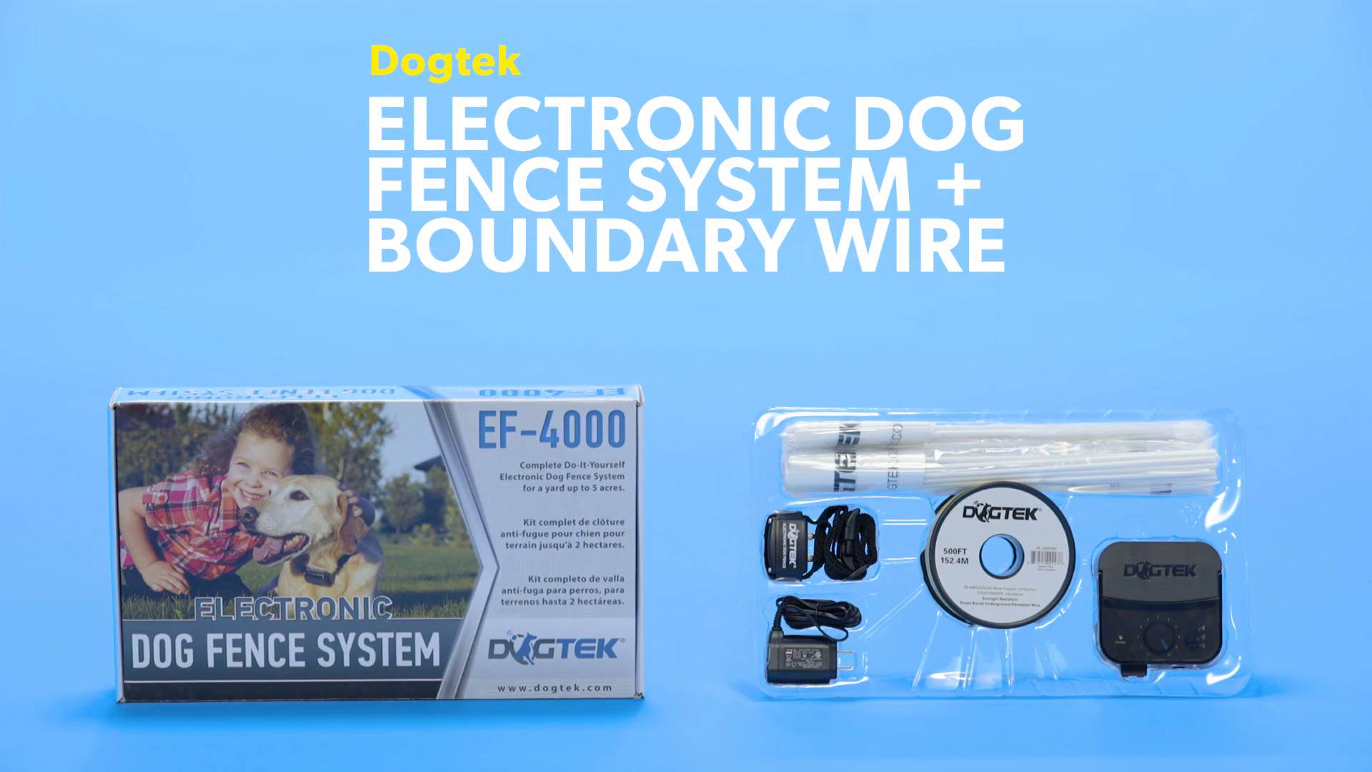 Dogtek electronic dog outlet fence system