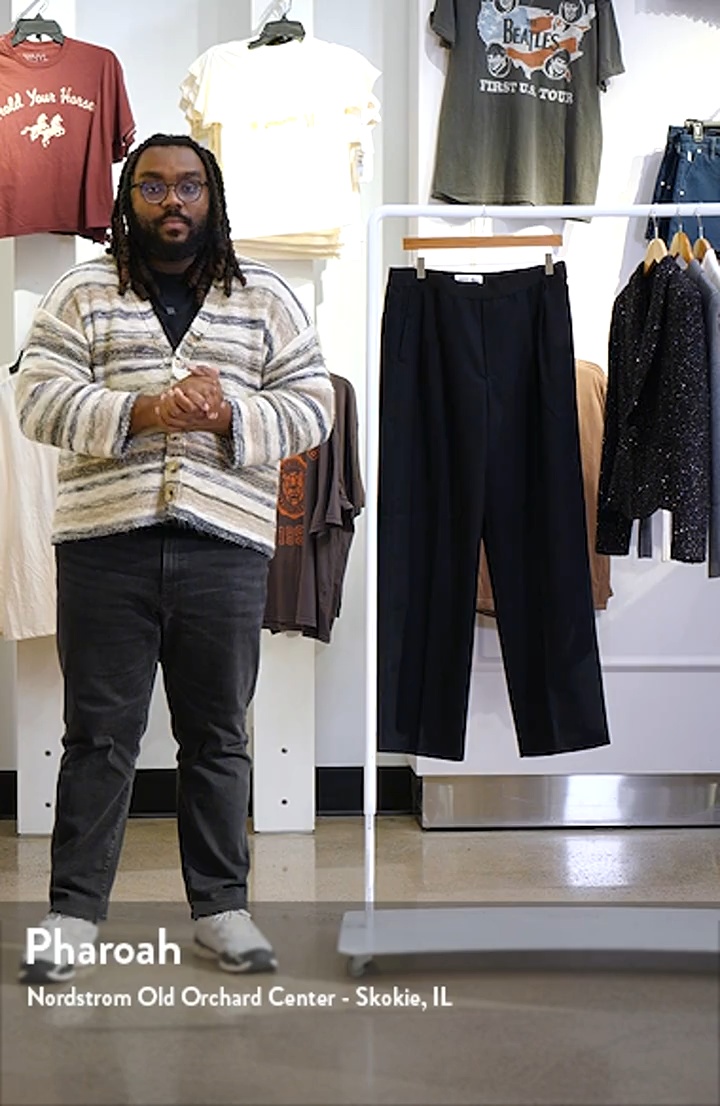 Alex Mill Primrose Pleated Wool Pull-On Trousers | Nordstrom