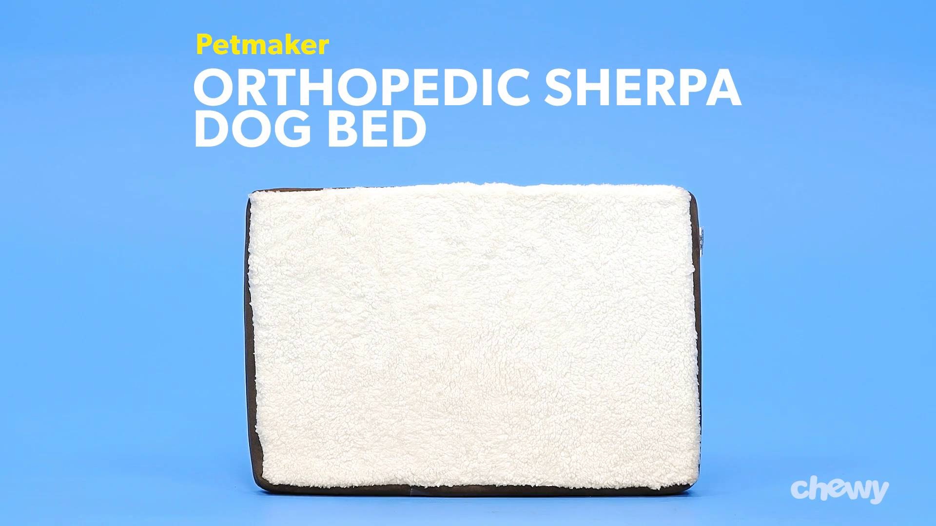 petmaker orthopedic sherpa dog bed