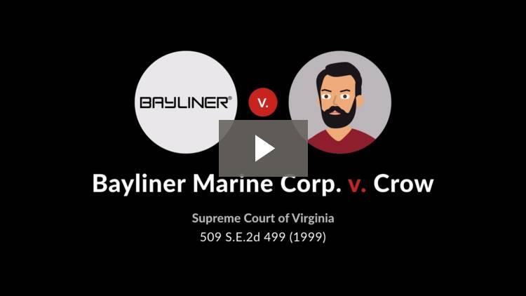 Bayliner Marine Corp. v. Crow