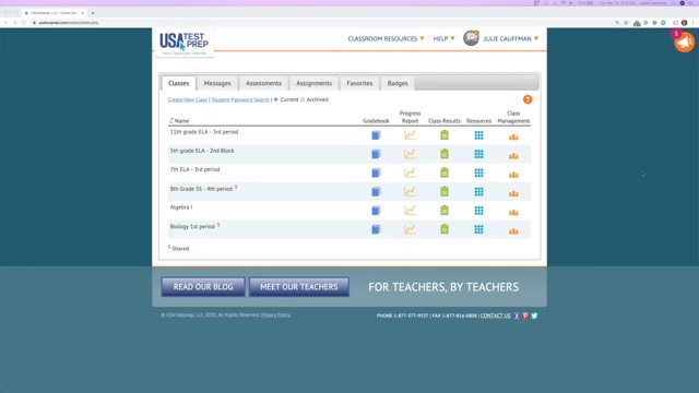 Screenshot from Getting Started with USATestprep video