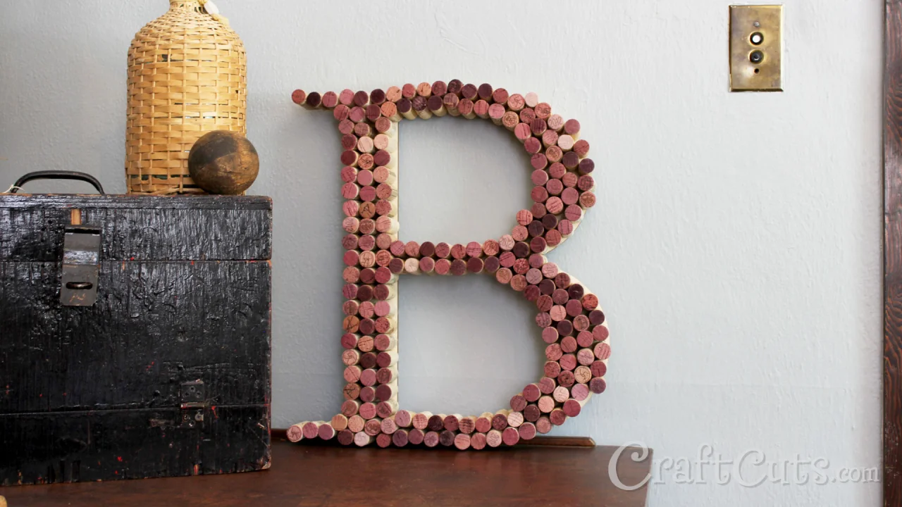 How to Make a DIY Wine Cork Letter