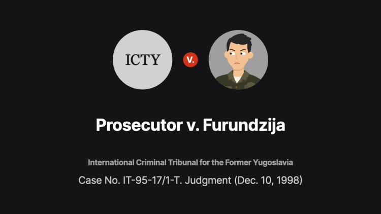 Prosecutor v. Furundzija