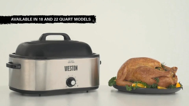 Best Buy: Weston 22-Quart Electric Roaster Oven Silver 03-4100-W