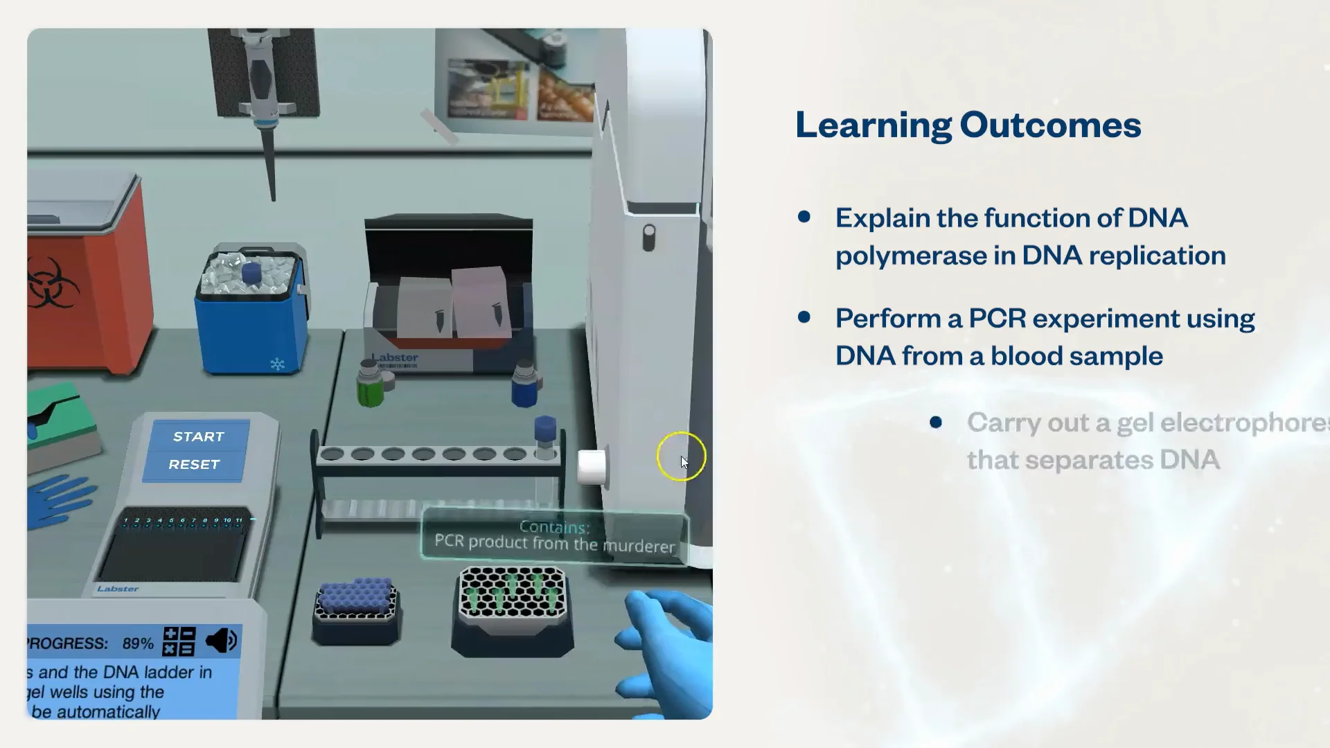 Polymerase Chain Reaction | Labster Virtual Labs