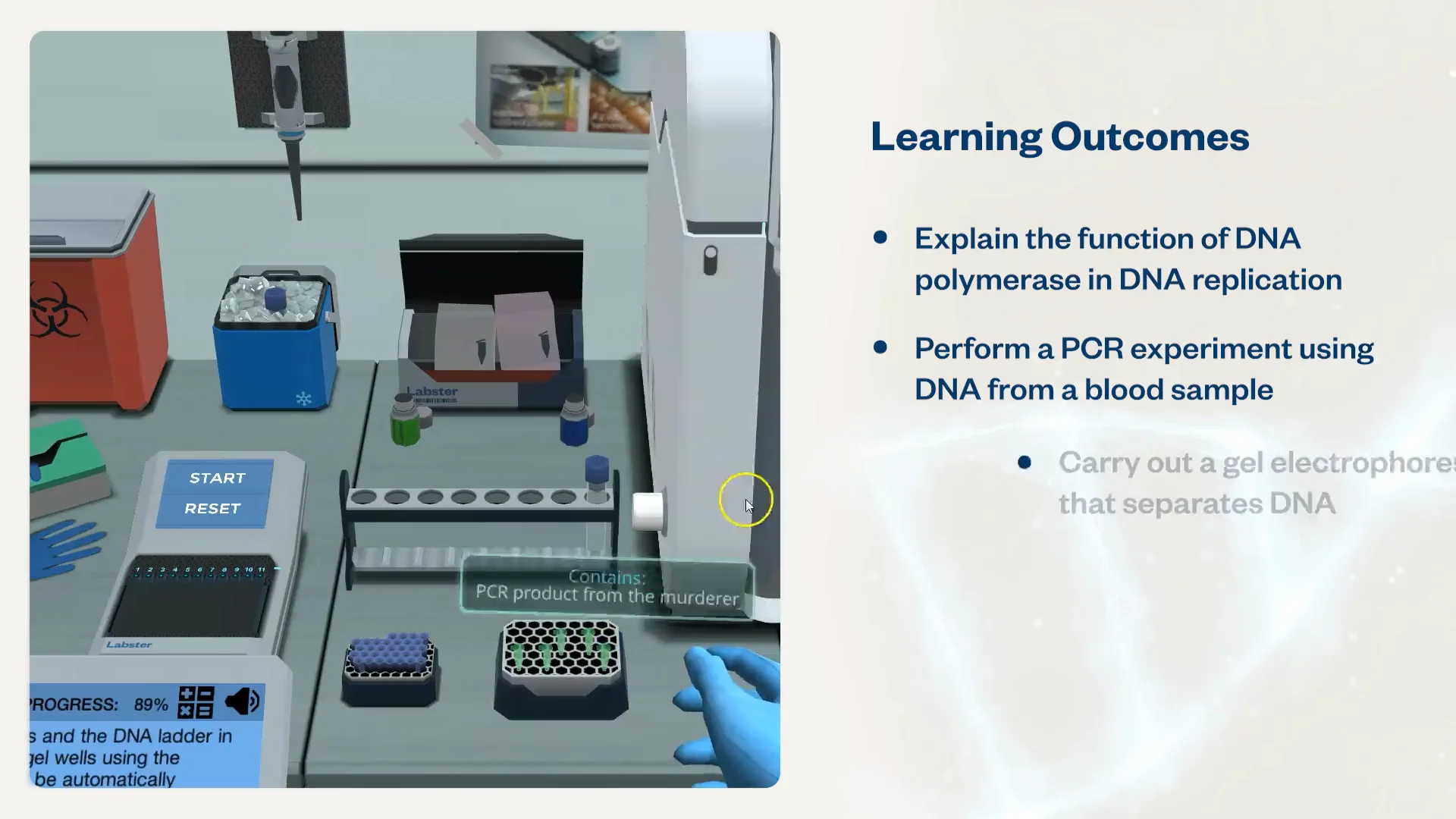 Polymerase Chain Reaction | Labster Virtual Labs Polymerase Chain Reaction | Labster Virtual Labs