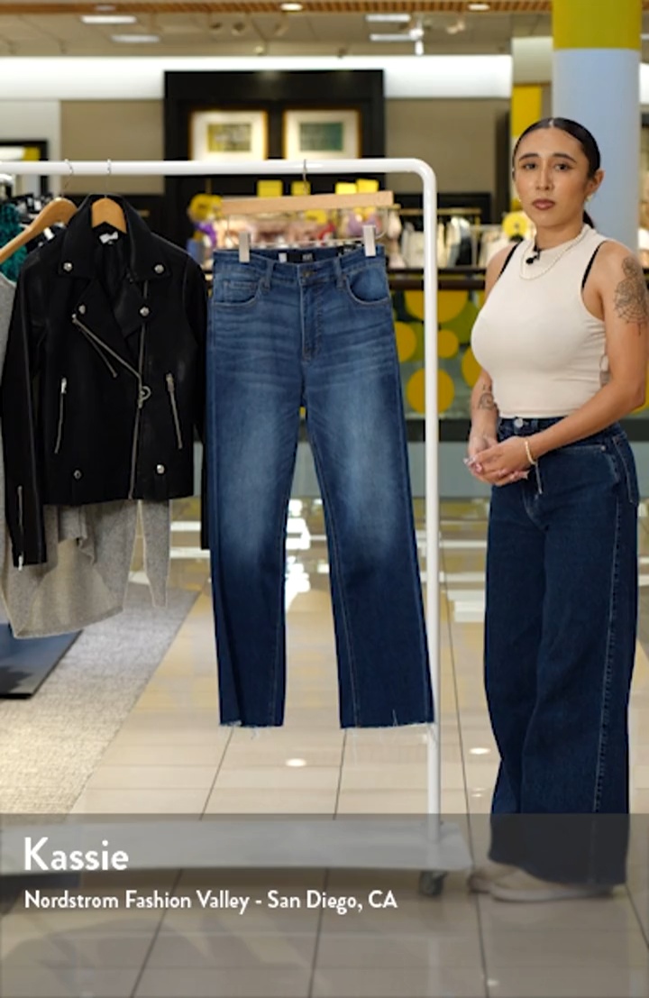 KUT from the Kloth Kelsey Fab Ab High Waist Raw Hem Ankle Flare