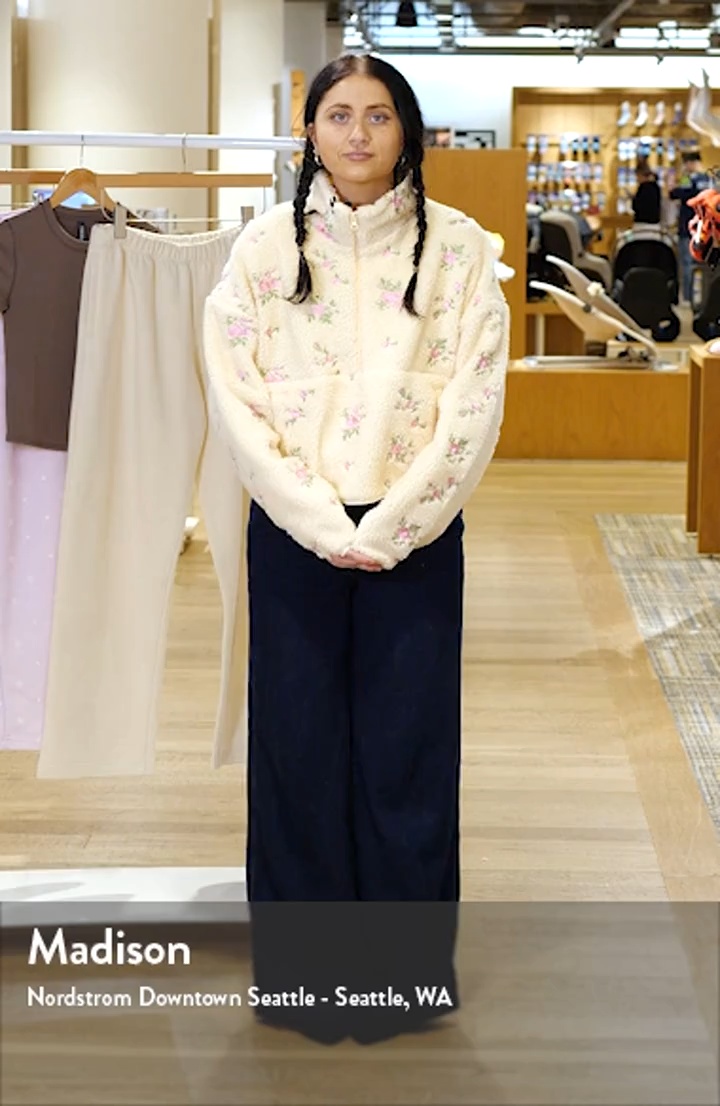 HAPPY CAMP3R Rose Petals Quarter Zip Pullover | Nordstrom