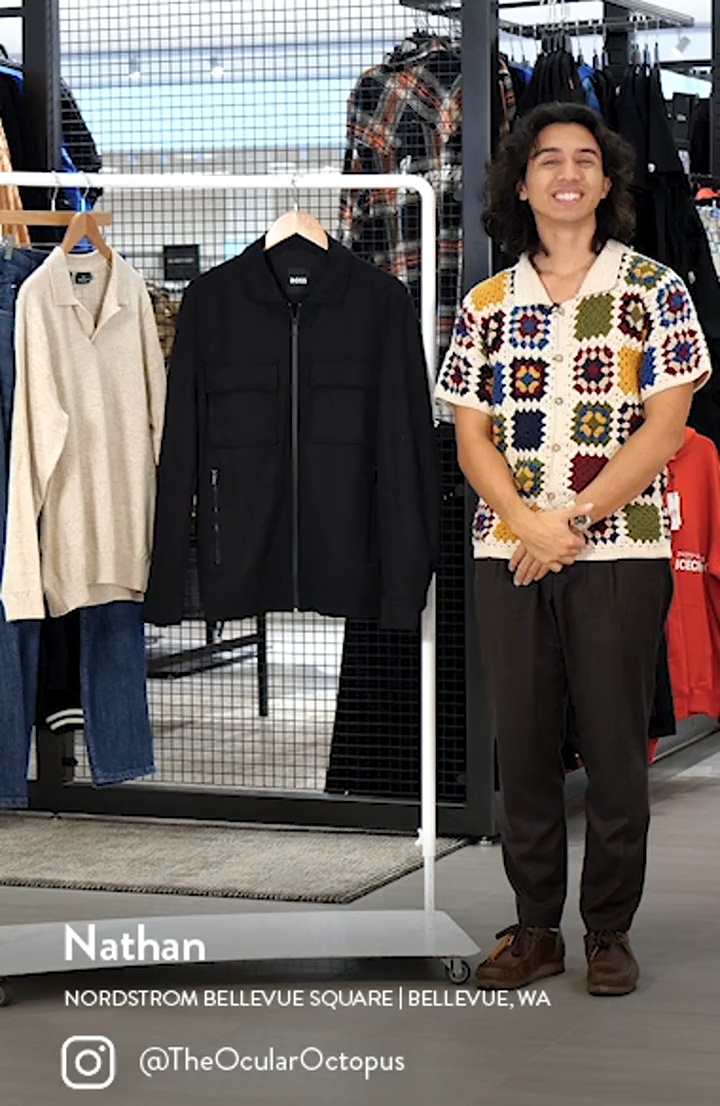BOSS Sigmon Zip-Up Shirt Jacket | Nordstrom