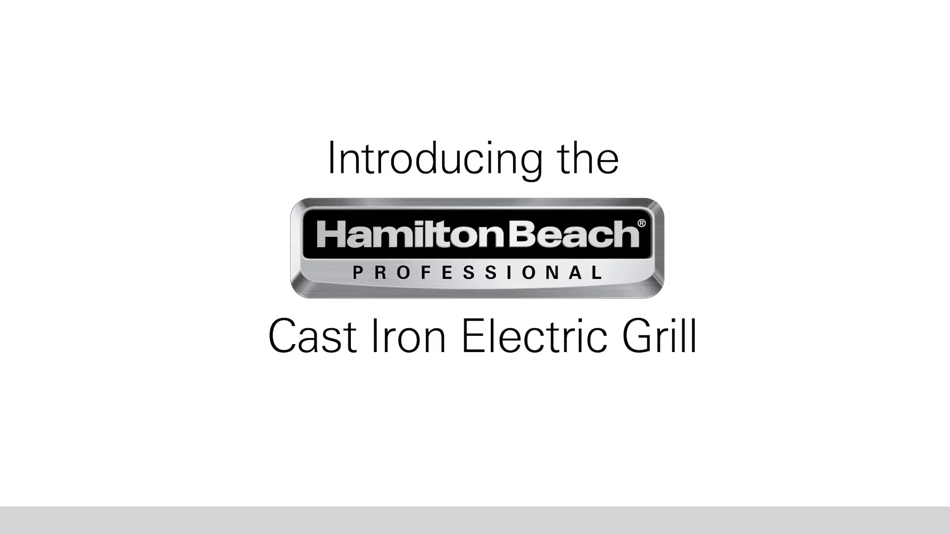 Best Buy: Hamilton Beach Professional Cast Iron Electric Grill BLACK 38560