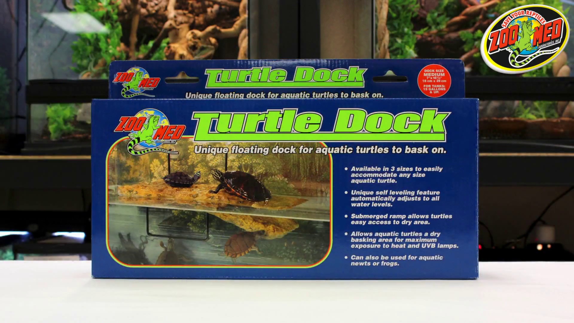 Zoo Med Turtle Dock Unique Floating for Aquatic Animals 10 gallon Small Size 