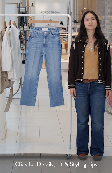 MOTHER Lil' Hustler Frayed Ankle Jeans (Women) | Nordstrom