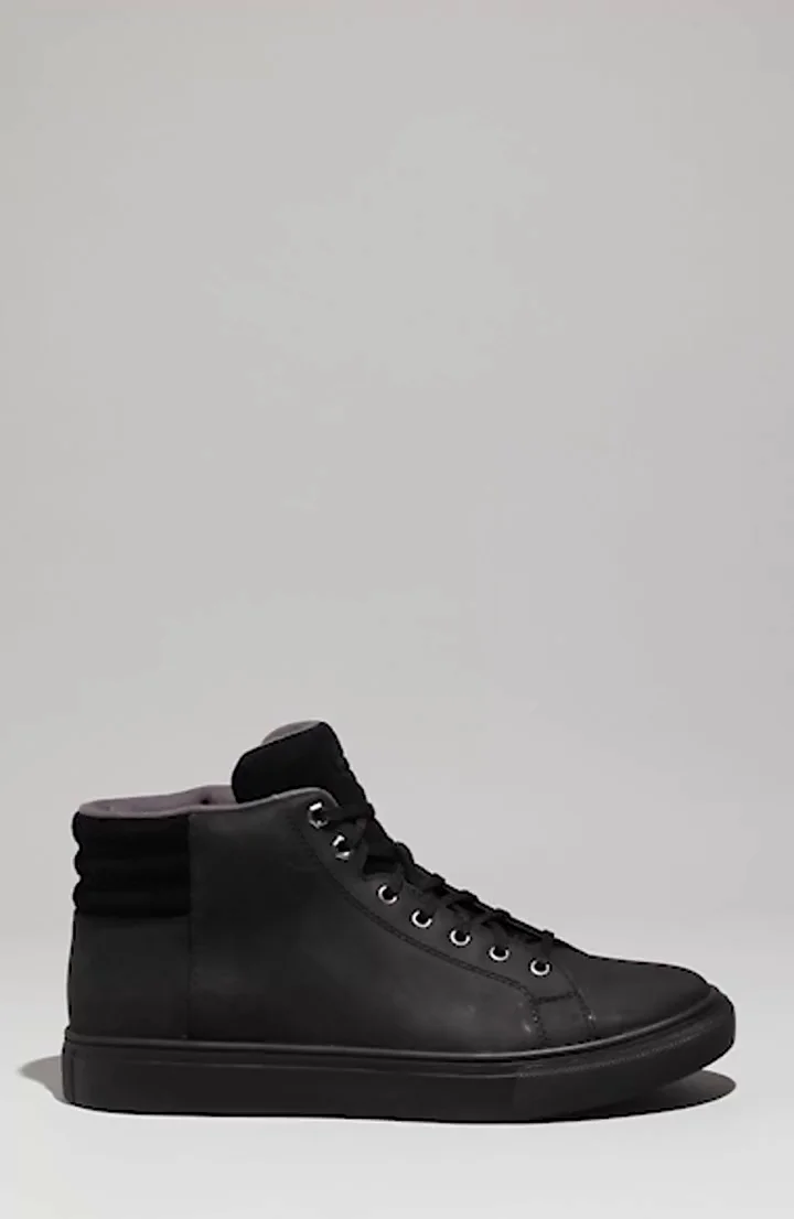 UGG Baysider High Weather Sneakers Men’s 7.5 Brown Leather Hi-Top Comfort Shoes UGG / Men main image 3