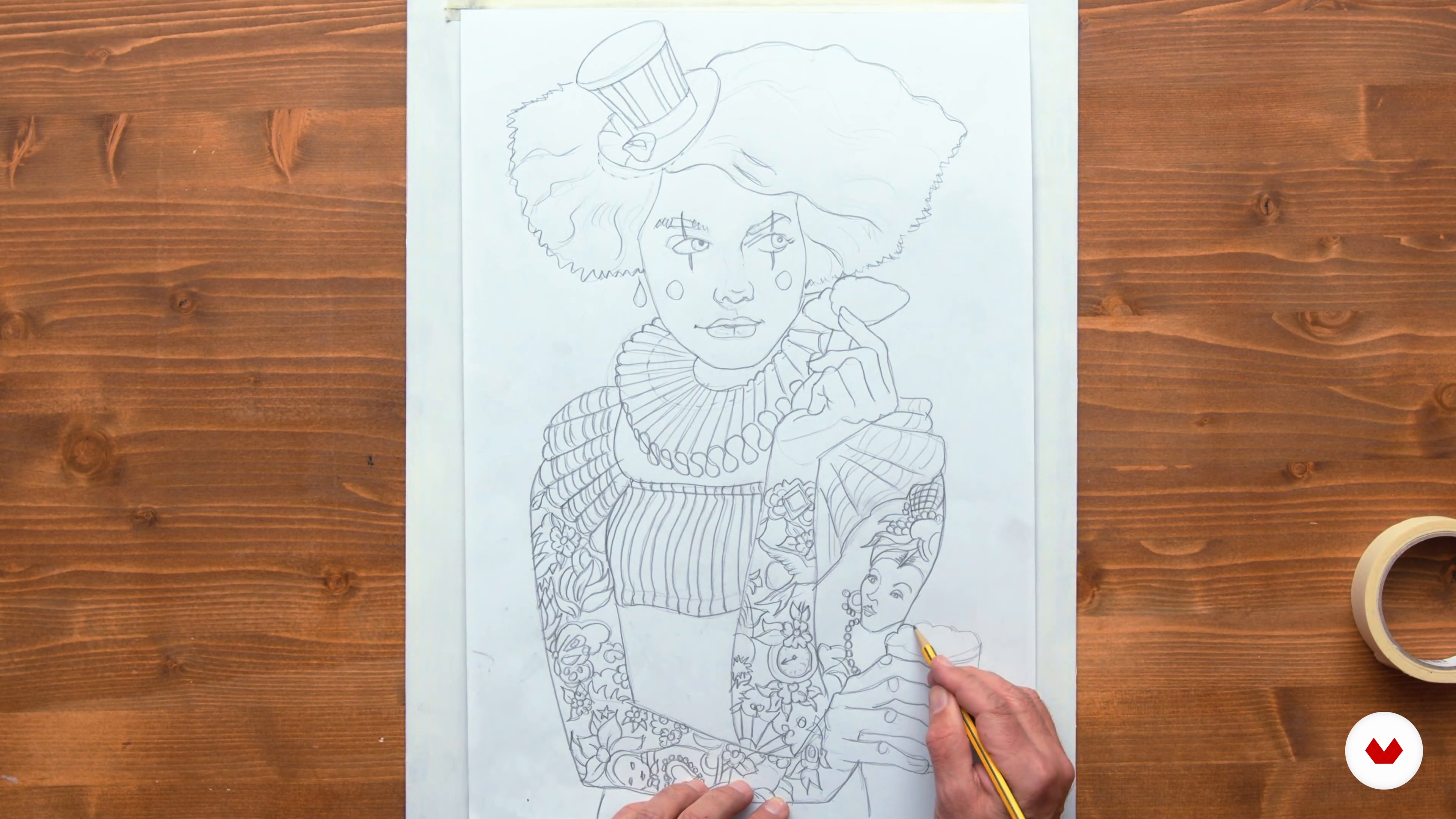Transfer of the sketch