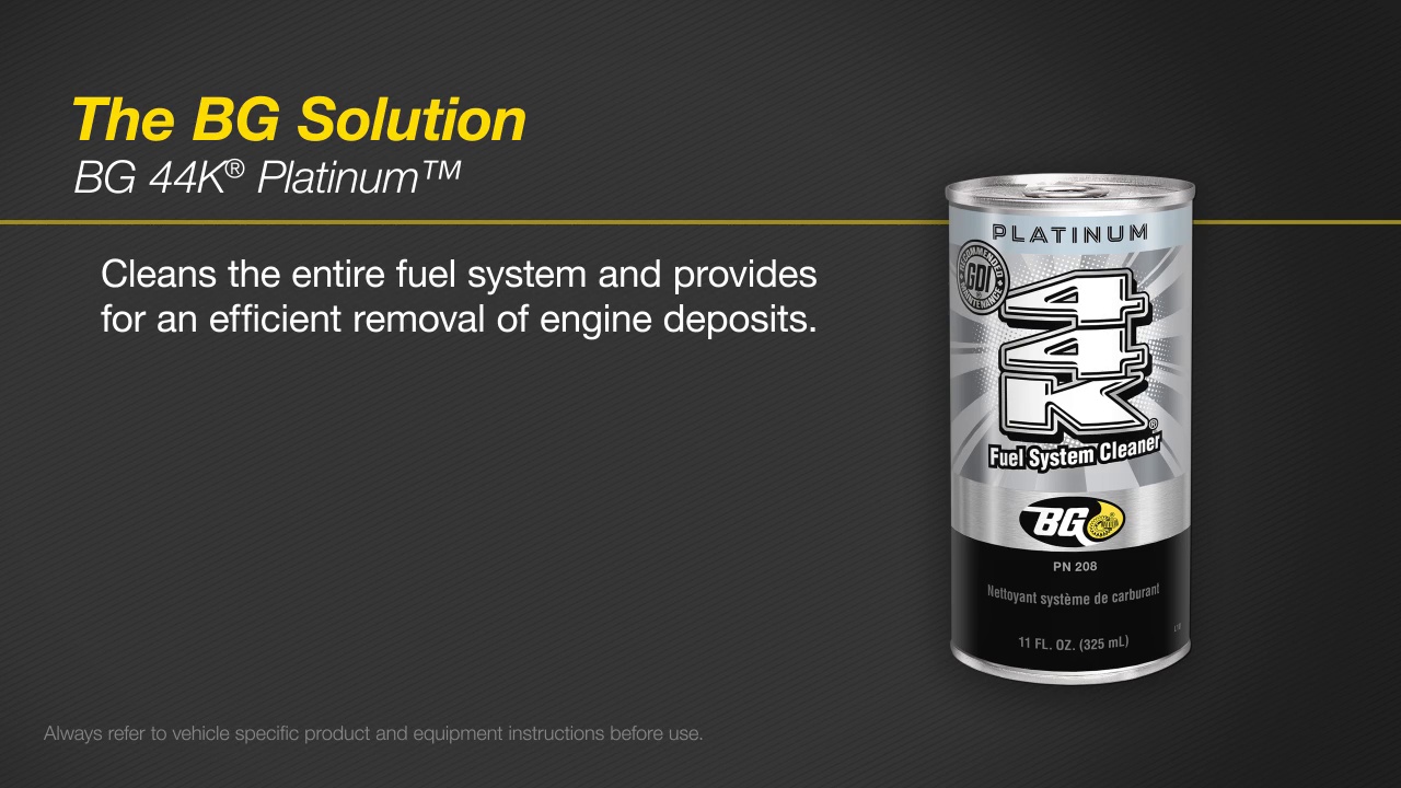BG Platinum® 44K® Fuel System Cleaner – BG Products, Inc.