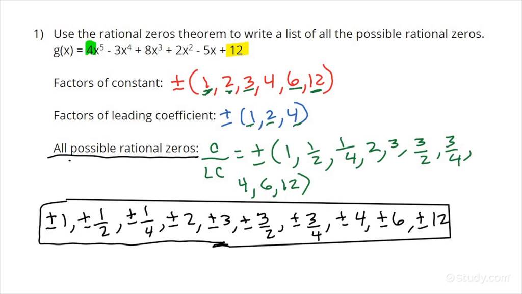 how-to-find-all-possible-rational-zeros-using-the-rational-zeros