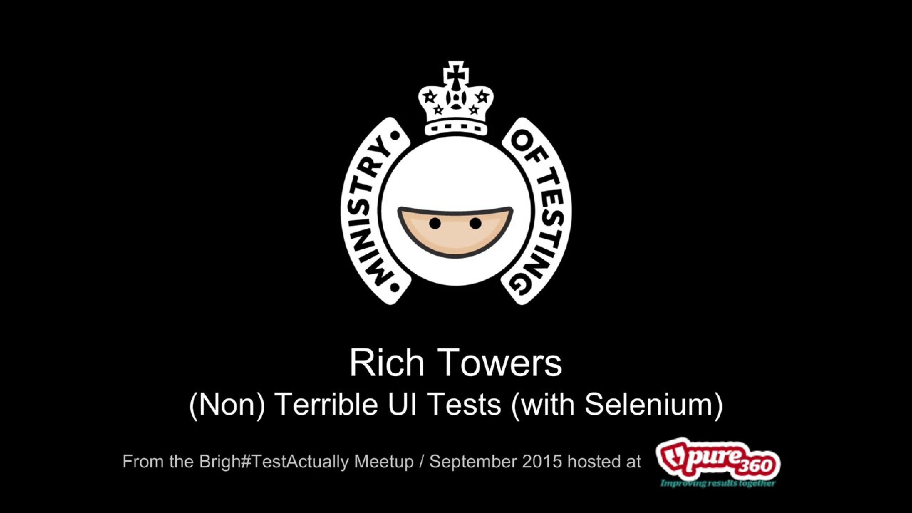 Non-terrible Browser UI Tests with Selenium