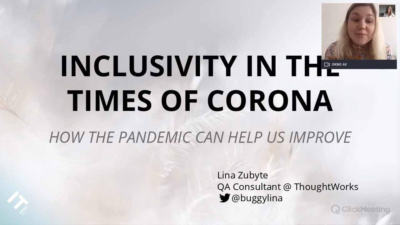 Inclusivity in the Times of Corona - Lina Zubyte image