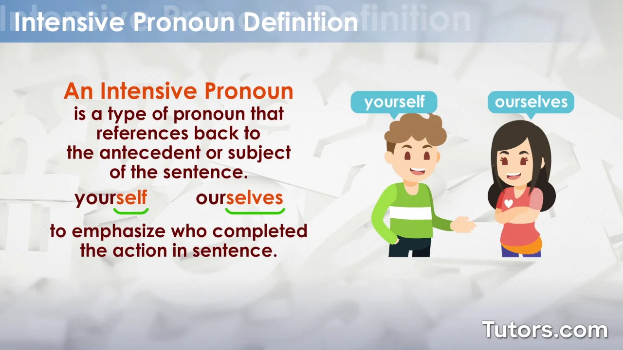 pronoun definition and examples