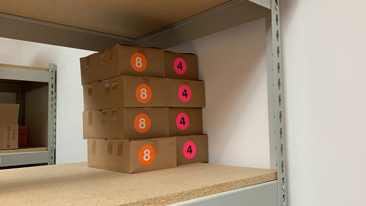 Color-coded Number Labels