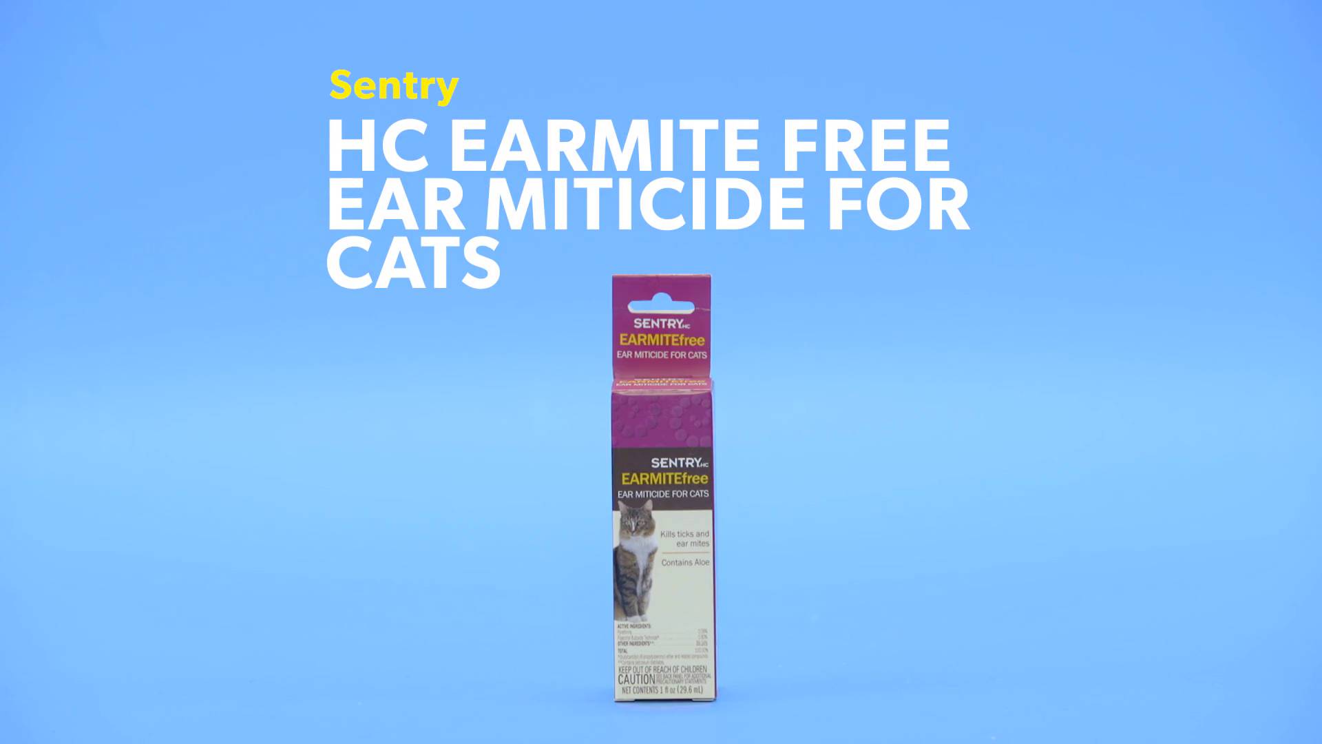 Sentry ear clearance mite cat treatment