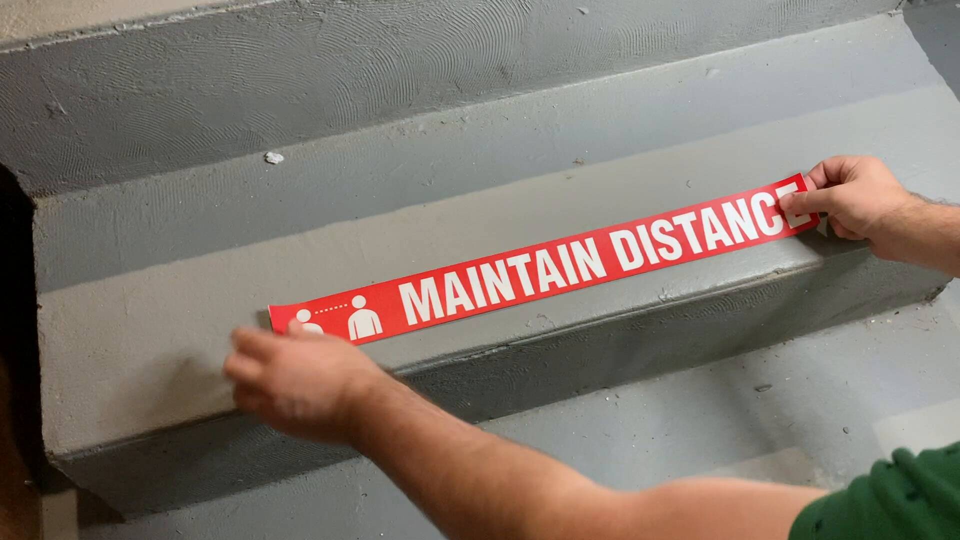 Maintain Distance Floor Marking Tape