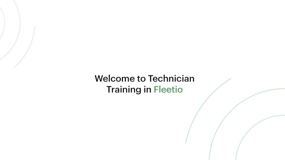Welcome to Technician Training