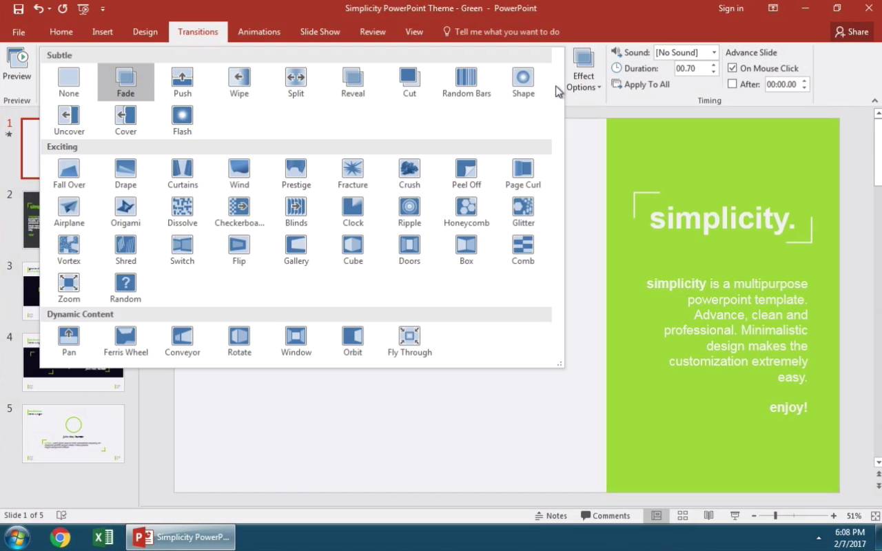 How to Add Slide Transitions In PowerPoint in 60 Seconds