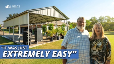 Video thumbnail for 20x25 - Vertical Carport - Rick & Connie