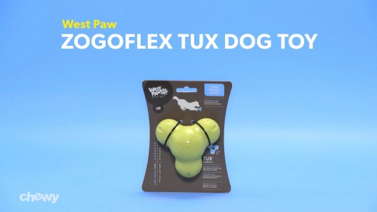 West Paw Tux Dog Toy - Aqua Blue - Small