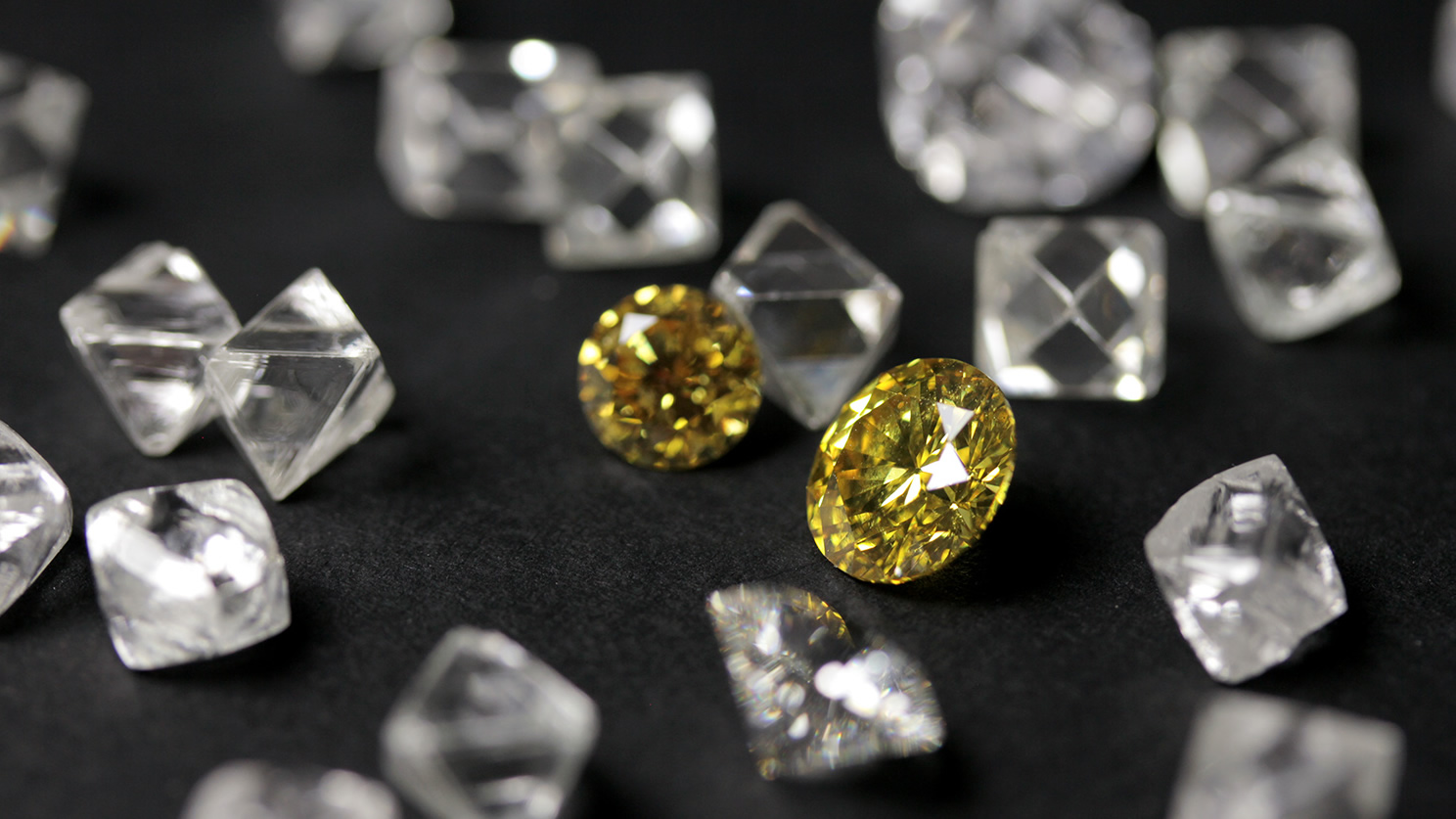 Fancy yellow diamonds