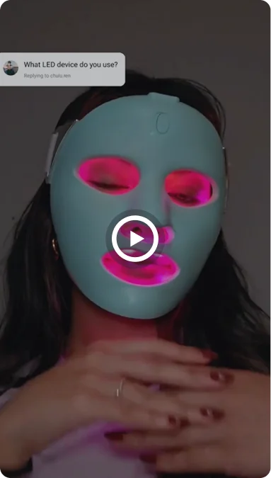 qure LED mask LED 美顔器　光美容 Red Light Mask | Rejuvenating LED Light Therapy | Qure