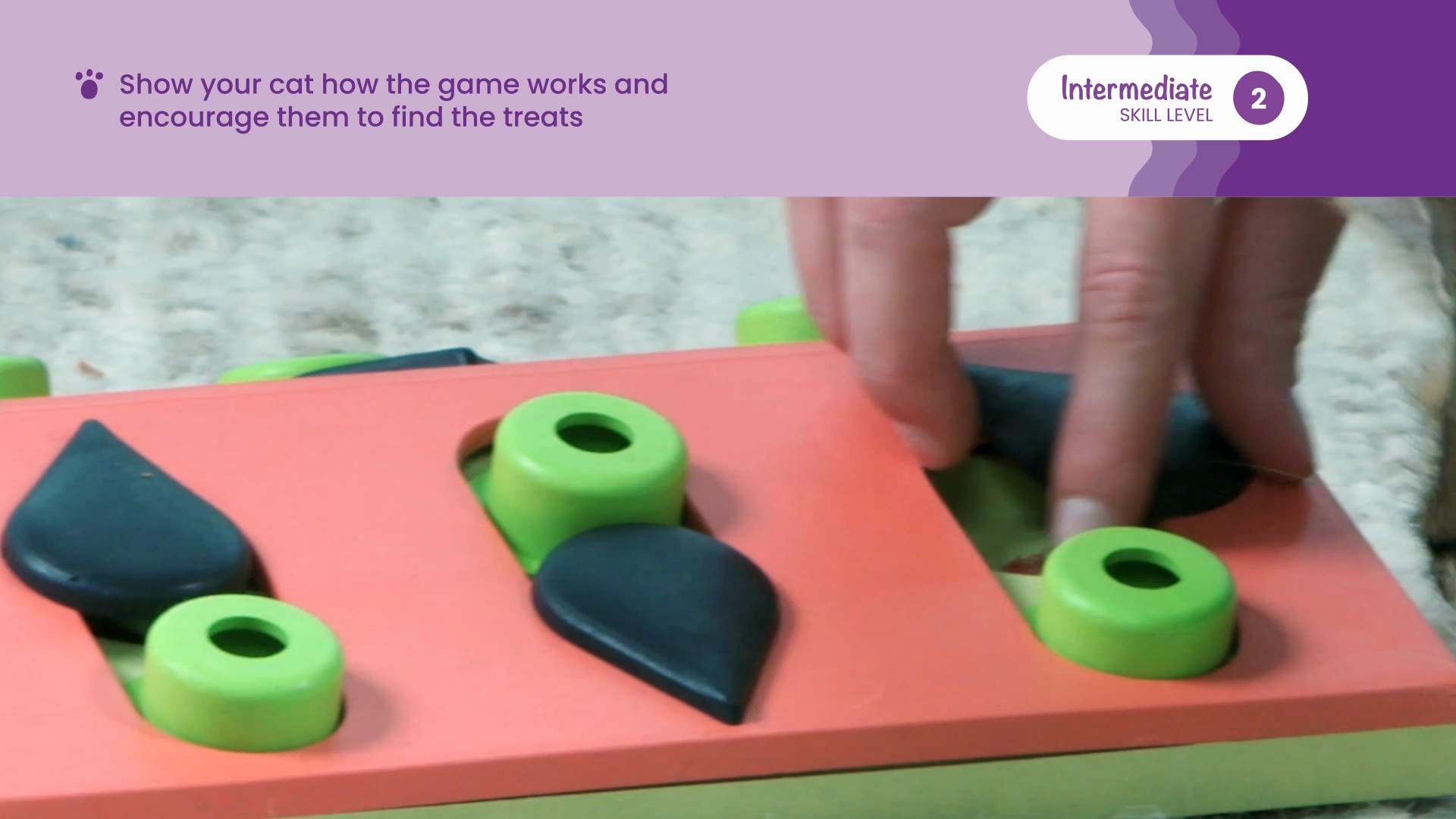 NINA OTTOSSON BY OUTWARD HOUND Melon Madness Puzzle & Play Cat Toy