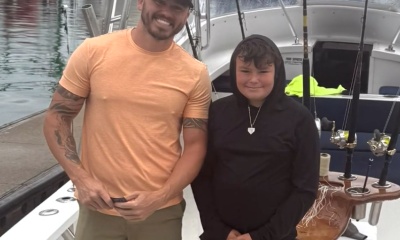 father and son enjoying