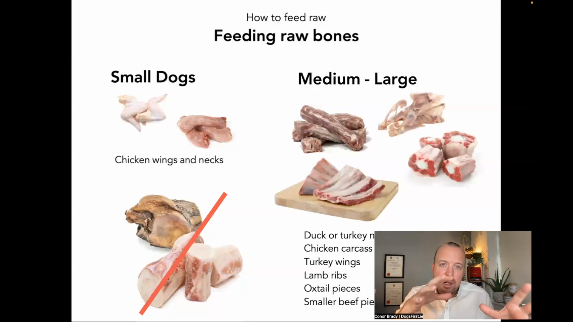 Feeding dog shop raw oxtail