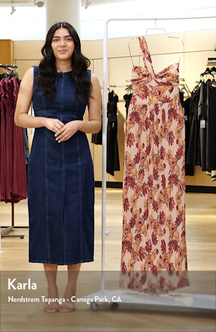 Dress the Population Idalia Floral One-Shoulder Gown | Nordstrom