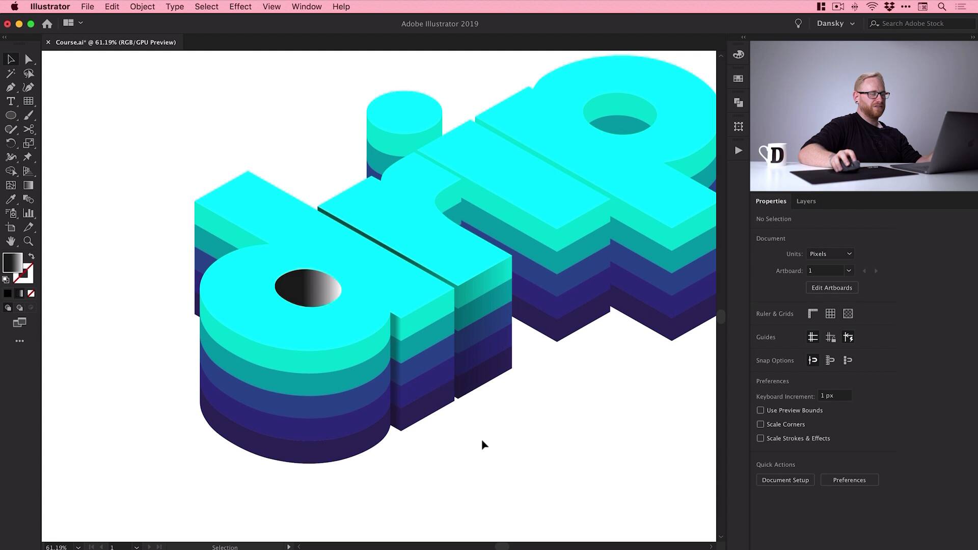 Create An Isometric 3D Text Effect In Adobe Illustrator How To Add Shadow To Text In Illustrator