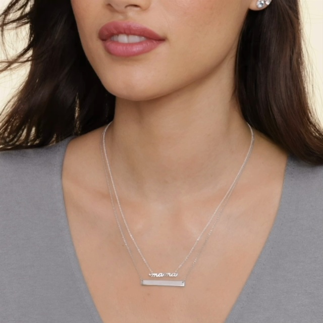 Mama Pendant in Silver Brilliant Earth