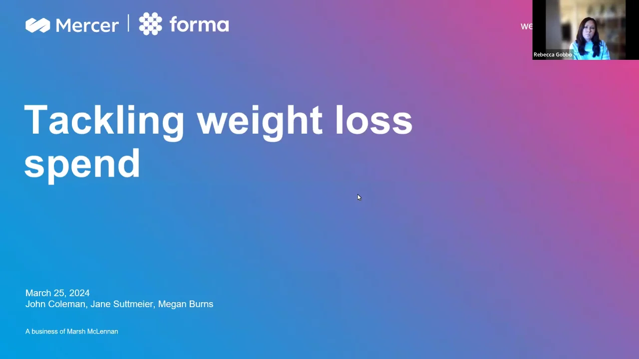 Tackling weight loss spend Tackling weight loss spend